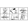 10 oeillet rapide mâle + femelle + joint blanc trou 12mm exterieur 30mm