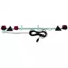 Rampe de signalisation extensible 1, 4m à 2,10m câble 10 m