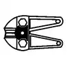 Tete de rechange pour coupe-boulons pour Ref 000423