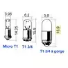 MIDGET 24V 1.4W T1 3/4 Vendu par 10