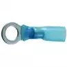 lot de 4 cosses à oeil thermorétractables 6mm bleu section câble 1,5-2,5mm²