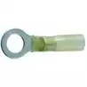 lot de 4 cosses à oeil thermorétractables 10mm jaune section câble 4-6mm²