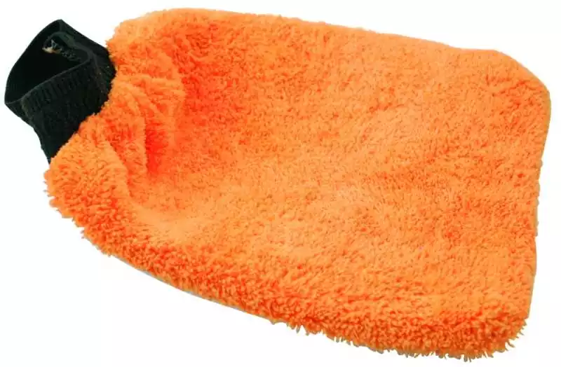 Gant de lavage microfibre avec côté filet Gant de lavage microfibre avec côté filet