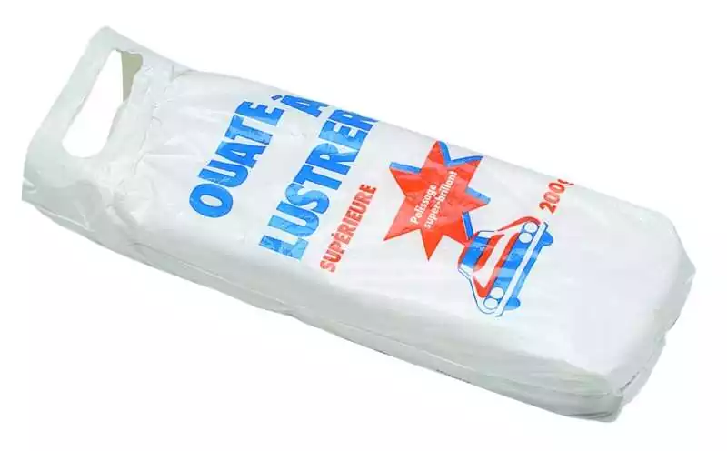 Ouate à lustrer Coton à lustrer Sachet 200 g