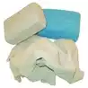 Kit 3 pièces 2 éponges 1 chamois 1 microfibre et 1 peau de chamois