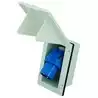Socle de connecteur encastrable mâle 230V CEE P17 16A 2 Prises et terre étanche