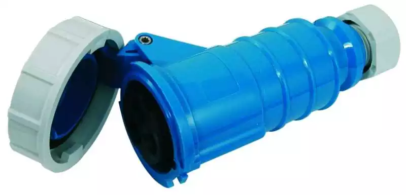 Prolongateur femelle à clapet 230V 16A 2 Prises et Terre verrouillage étanche