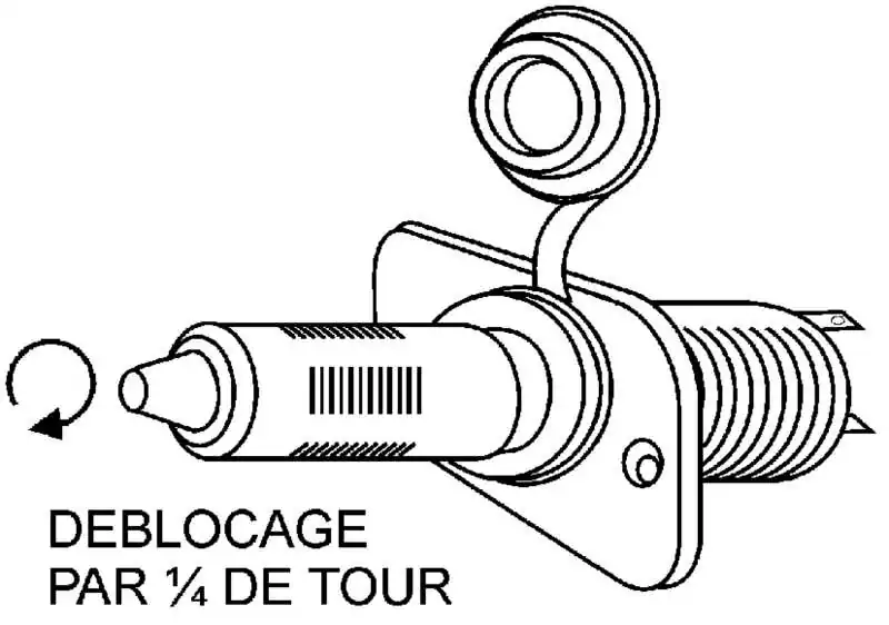 Fiche mâle allume cigare 12V universelle avec protection fusible 15A