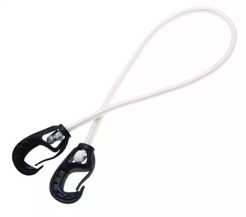 2 Sandow tresse polyester blanc 10mm plast océan Longueur 120cm