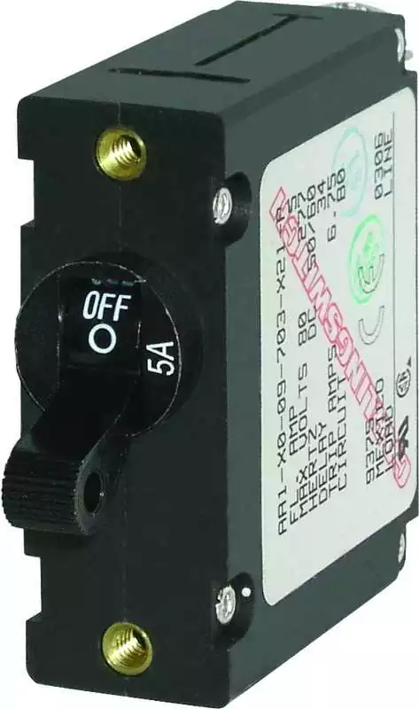 Disjoncteur Serie A Toggle noir 40A unipolaire magnéto-thermique