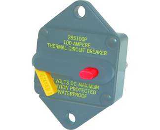 10 Disjoncteurs thermiques série 285 100A unipolaire à encastrer