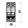 Disjoncteur modulaire C60N 6A 230V unipolaire Système Multi 9