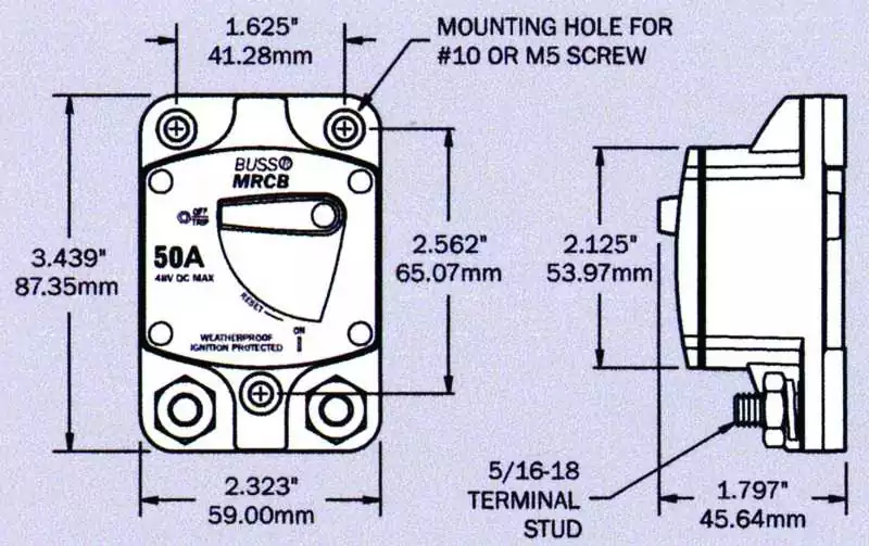 Disjoncteur 187 40A unipolaire encastrable