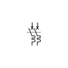 Disjoncteur Serie A Toggle blanc 20A bipolaire magnéto-thermique