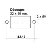 Disjoncteur magnétique Serie A Flatroc 20A bipolaire