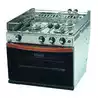 Cuisinière inox 3 feux Bretagne avec four 19 Litres avec grill