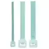 100 Attaches rapides 4,8 x 250mm Blanc