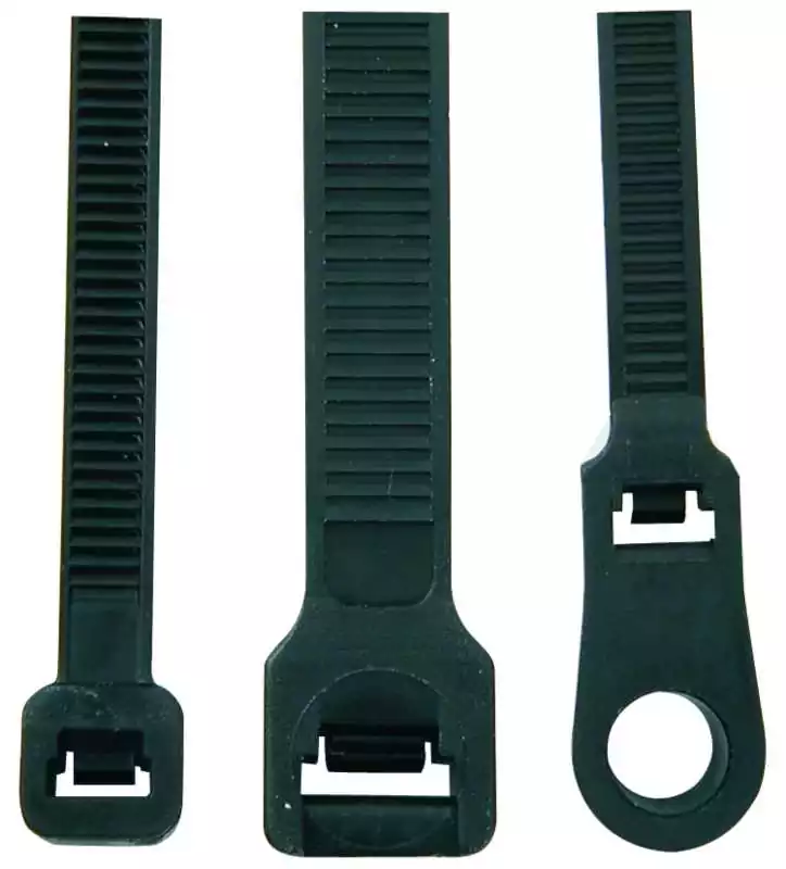 100 Attaches rapides 4,8 x 300mm Noir Colliers de câblage