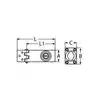 Fermeture avec serrure Inox 304 Longueur 98mm Largeur 30mm