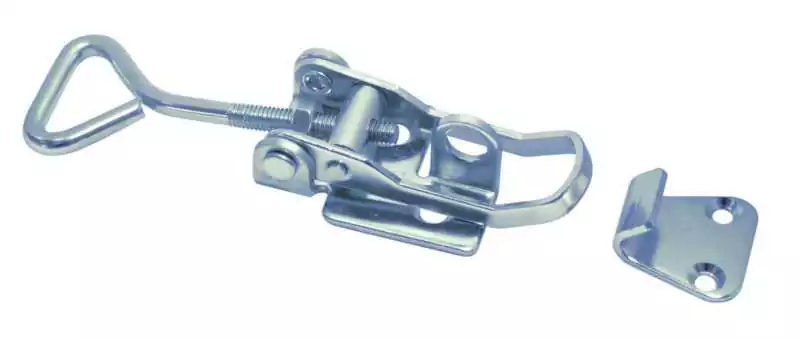 Fermeture sauterelle inox 304 exentrique Longueur 75-90mm Fermeture sauterelle inox 304 exentrique Longueur 75-90mm