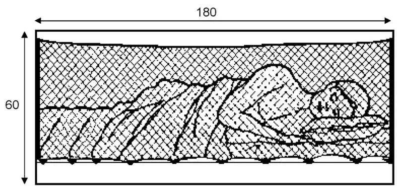 Filet de couchette anti-roulis 60x180cm