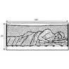 Filet de couchette anti-roulis 60x180cm