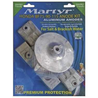 Kit anode aluminium pour Honda 75-90-115cv