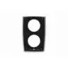 Tableau de bord moteur aluminium noir 12V 2 instruments blanc RPM 0-4000