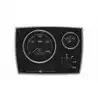 Tableau de bord moteur aluminium noir 12V 2 instruments noir RPM 0-5000