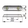 Anode de coque en aluminium type 25 (kit de fixation exclus)