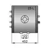 Chauffe eau inox à double double serpentin 25L isolation mousse polyuréthane