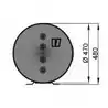 Chauffe eau inox à double double serpentin 50L isolation mousse polyuréthane