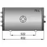 Chauffe eau inox à double double serpentin 75L isolation mousse polyuréthane