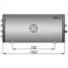 Chauffe eau inox à double double serpentin 100L isolation mousse polyuréthane