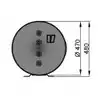 Chauffe eau inox à double double serpentin 100L isolation mousse polyuréthane