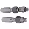 Jeu de raccords droits 1/4" pouces pour tuyau souple diamètre 10mm