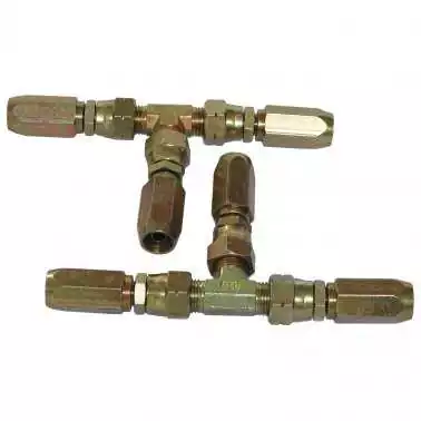 Jeu de tés pour tuyau souple diamètre 10 mm