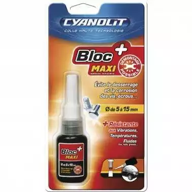 Résine Blocage frein filet Bloc maxi plus 10ml