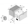 Réfrigérateur DW 70 RFX OCX2 12/24V poignée STEELOCK unité externe 75L