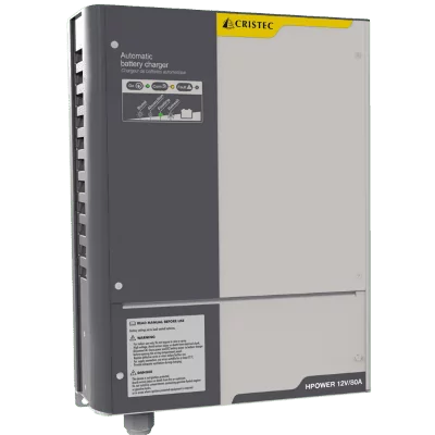 Chargeur CRISTEC HPOWER 24V – 80A – 3 sorties – Chargeur HF professionnel