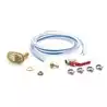Kit pour filtre eau 19mm avec crepine raccord annelé vanne à sphere et colliers serrage