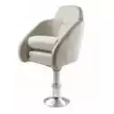 Siege pilote bateau avec réhausse blanc 560mm