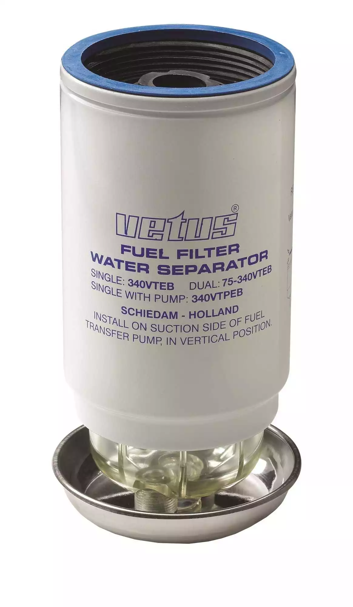 Elément filtrant CE/ABYC 10 microns débit 190 L/H  Bleu filtre VT33EB