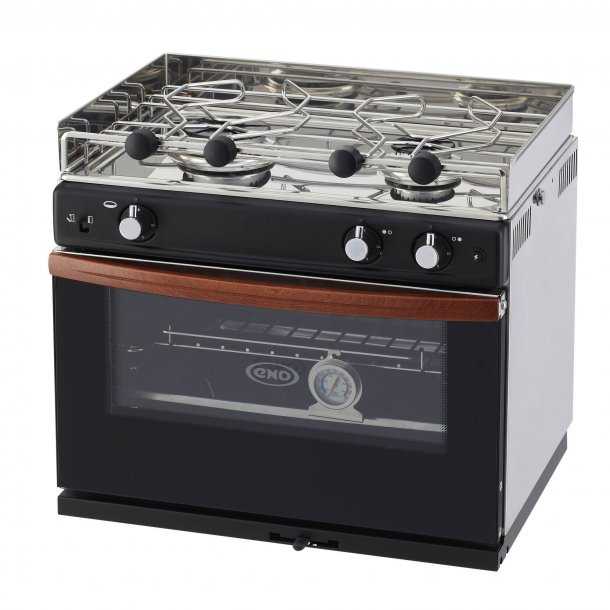 Réchaud four Gascogne 2 feux tout inox avec grill et allumage intégré Réchaud four Gascogne 2 feux tout inox avec grill et allumage intégré
