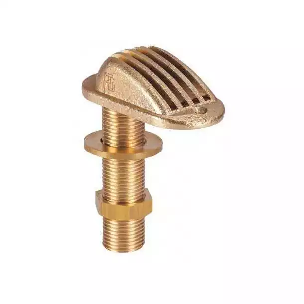 Passe-coque Crépine laiton 3/8" pouces diamètre 10mm Longueur 75mm