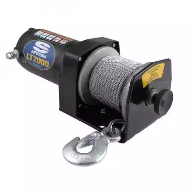Treuil électrique LT2000 907kg 12V câble en acier