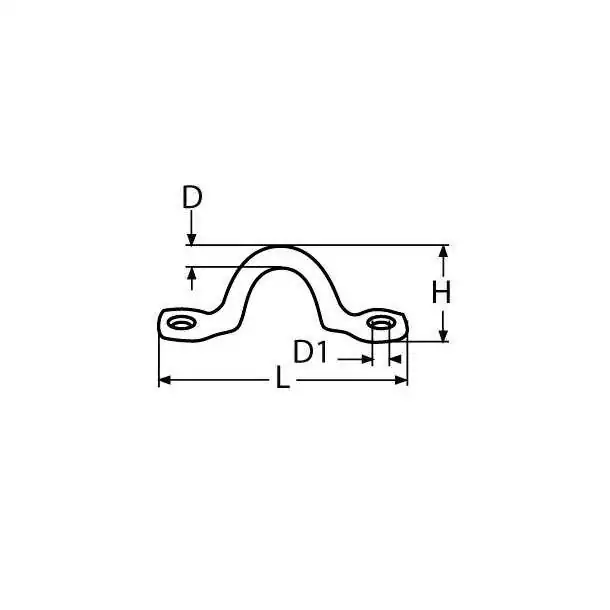 2 Pontets A2 diamètre 5mm x 50mm