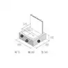 Coffre fort électronique VSAFE 1340 TOP dimensions 400 x 350 x 130mm