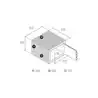 Coffre fort électronique VSAFE 200 dimensions 310 x 200 x 200mm