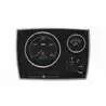 Tableau de bord moteur aluminium noir type MPA22 12V 2 instruments noir 0-4000 RPM